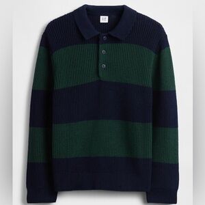 GAP Kids Dark Blue and Forest Green Polo Sweater